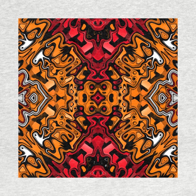 Orange Red White by perkinsdesigns